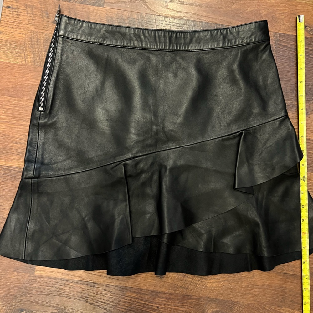 Frame Leather Skirt